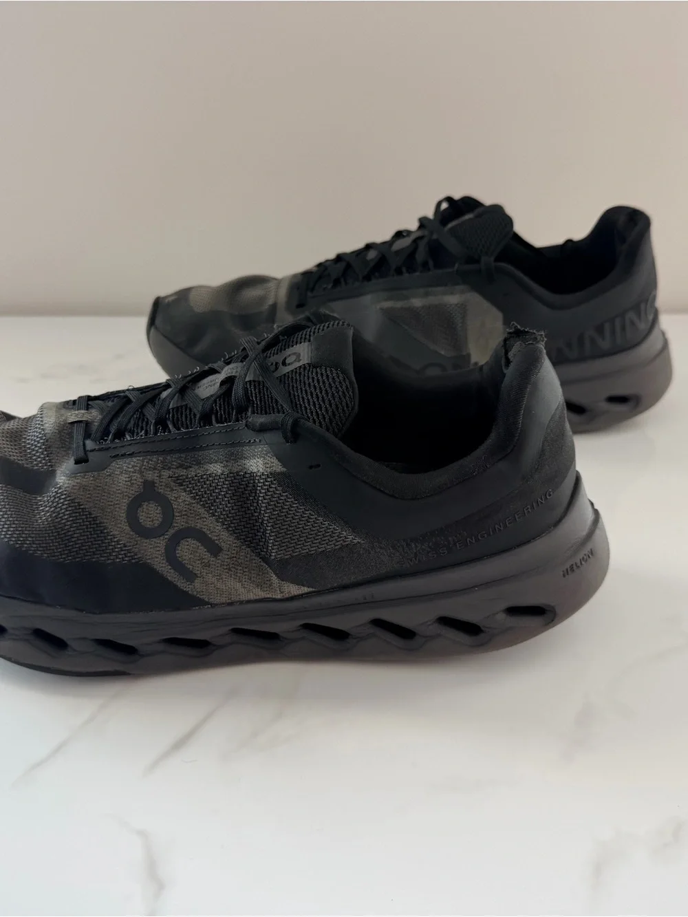 On Cloudsurfer Next Wide Mens 12.5 Black/Eclipse Running Shoes